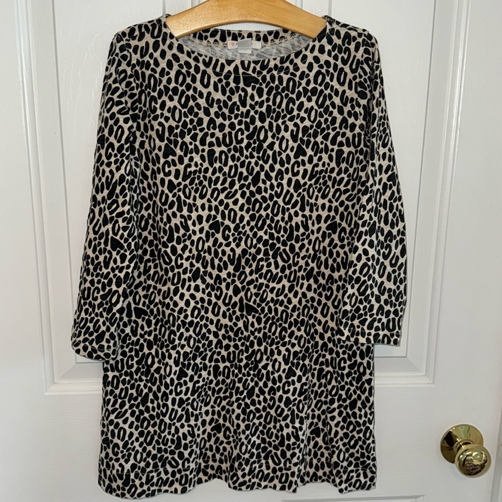 JCrew cotton leopard cheetah dress